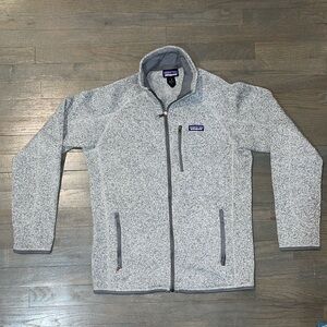 Patagonia Gray Zip Up Sweater